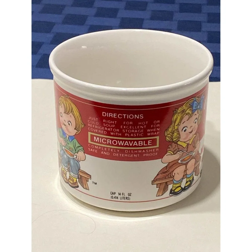 Campbells Kids‎ on a bench Soup Mug 1993